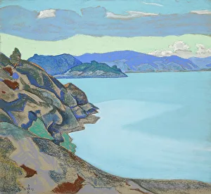 Roerich Prints: Lake Hympola, 1917. Creator: Roerich, Nicholas (1874-1947)