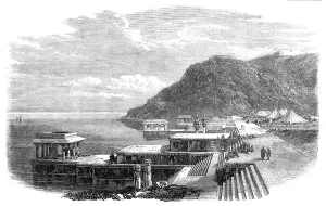 Ghat Prints: The Lake of Kankrowlee, in Meywar, Upper India, 1868. Creator: Unknown