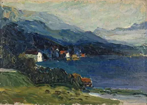 Lake Kochel, c. 1902. Artist: Kandinsky, Wassily Vasilyevich (1866-1944) Lake Kochel, c. 1902. Artist: Kandinsky, Wassily Vasilyevich (1866-1944)