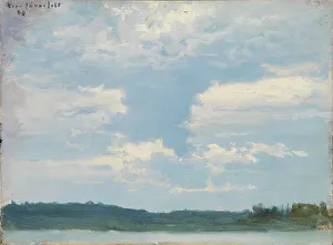 Lake Landscape, Cloudy Sky, 1886. Creator: Eero Jarnefelt