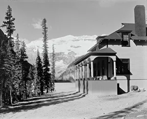 Alberta Canada Prints: Lake Louise, Alberta, Canada, between 1900 and 1910. Creator: Unknown