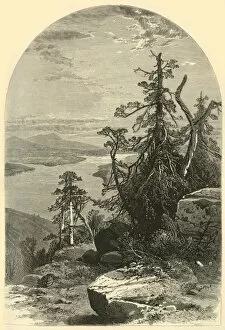 Douglas Collection: Lake Memphremagog, North from Owls Head, 1874. Creators: John Douglas Woodward, John Karst