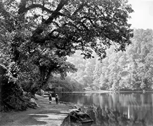 Tranquil Prints: Lake at Naini Tal, India, c1865. Creator: Samuel Bourne