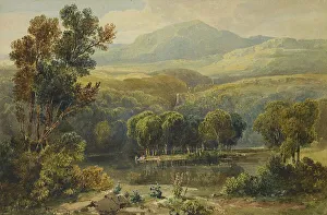 Cox David Prints: Lake Scene, North Wales, 1811. Creator: David Cox the Elder