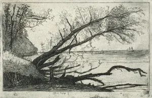 Otto H Bacher American Prints: Lake Shore, Cleveland, 20th century. Creator: Otto H. Bacher (American, 1856-1909)
