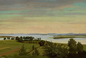 Palm Gustaf Wilhelm Prints: Lake Siljan. Study. Creator: Gustav Wilhelm Palm