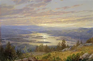 New Hampshire Prints: Lake Squam from Red Hill, 1874. Creator: William Trost Richards