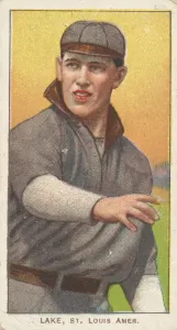 Lake, St. Louis, American League, from the White Border series (T206) for the American Lake, St. Louis, American League, from the White Border series (T206) for the American