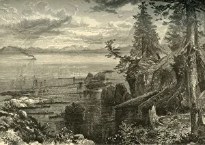 Nevada United States Of America Prints: Lake Tahoe, 1874. Creator: John Karst