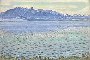 Albula Range Collection: Lake Thun with Stockhorn Range, 1904