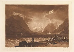 Lightning Bolt Prints: Lake of Thun, Swiss (Liber Studiorum, part III, plate 15), June 10, 1808