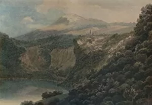 Cecil Reginald Gallery: The Lake and Town of Nemi, 1778. Artist: John Robert Cozens