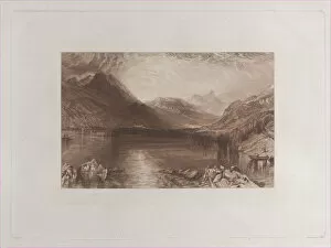 Alps Gallery: The Lake of Zug, 1888.. Creators: John Ruskin, Thomas Goff Lupton