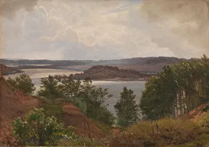 Windswept Prints: The Lakes at Laven near Silkeborg, 1875. Creator: Vilhelm Kyhn