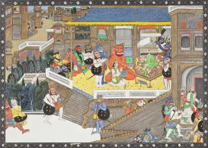 Ramayana Prints: Lakshmana at Ravana's Court