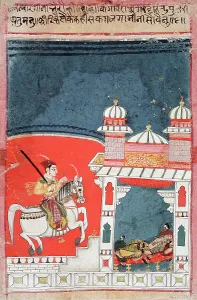 Malwa Prints: Lalita Ragini, Fifth Wife of Bhairava Raga