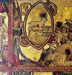 Adoring Prints: The Lamb, holding the book of the Seven Seals