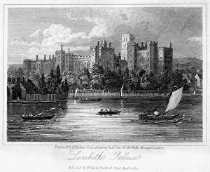 South Bank Prints: Lambeth Palace, London, 1817. Artist: Thomas Higham