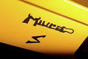 Lamborghini Miura P400s 1970 Prints: Lamborghini Miura p400s 1970. Artist: Simon Clay