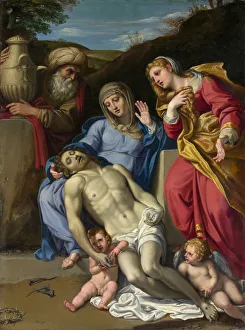 Grief Prints: The Lamentation, 1603. Creator: Domenichino