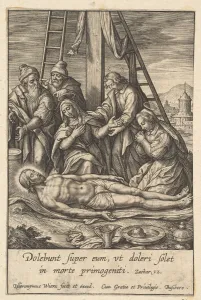 Jerome Wierix Gallery: The Lamentation, before 1619. Creator: Hieronymous Wierix