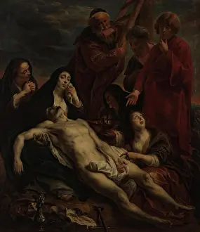 Sadness Prints: The Lamentation, 1654. Creator: Jacob Jordaens I