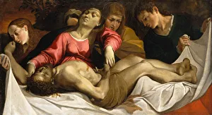 Carracci Prints: The Lamentation, ca. 1582. Creator: Lodovico Carracci