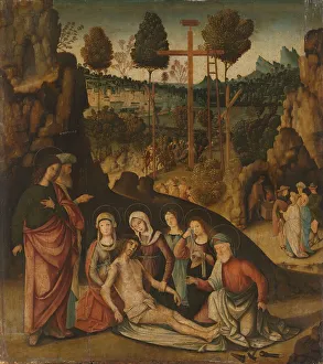 1470s Prints: Lamentation of Christ, 1470-1520. Creator: Bernardino Zaganelli di Bosio