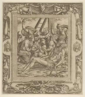 The Lamentation over Christ, 1535-55. Creator: Jean Mignon