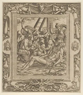 The Lamentation over Christ, 1535-55. Creator: Jean Mignon