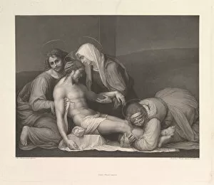 Bartolomeo Gallery: The Lamentation of Christ, 1841. Creator: Franz Anton Erich Moritz Steinla