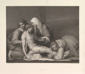 Bartolomeo Prints: The Lamentation of Christ, 1841. Creator: Franz Anton Erich Moritz Steinla