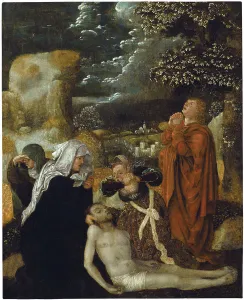 Piet Prints: The Lamentation over Christ. Artist: Apt, Ulrich, the Elder (1460-1532)