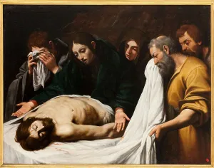 Musee Fabre Prints: The Lamentation over Christ, c. 1610. Creator: Spada, Leonello (1576-1622)