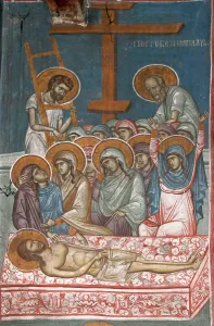 Piet Prints: The Lamentation over Christ, ca 1350. Artist: Anonymous