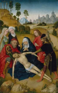 Grief Prints: The Lamentation of Christ, ca. 1473. Creator: Simon Marmion