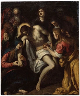 The Lamentation over Christ, late 16th or early 17th century. Artist: Leandro Bassano