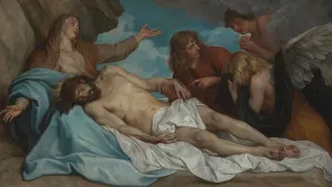Dyke Sir Anthony Van Prints: The Lamentation over the Dead Christ, c1640. Creator: Anthony van Dyck
