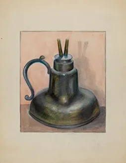 Wick Prints: Lamp, 1935 / 1942. Creator: Albert J. Levone