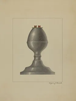 Lamp Stand Prints: Lamp, 1935/1942. Creator: Eugene Barrell