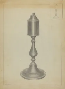 Lamp Base Prints: Lamp, 1935/1942. Creators: Salvatore Borrazzo, Sara Garfinkel
