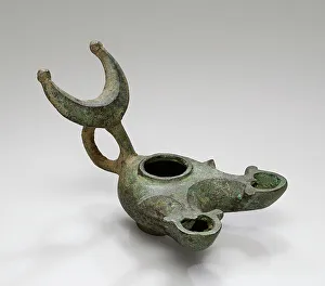 Crescent Moon Prints: Lamp, 1st century B.C.-1st century A.D. Creator: Unknown