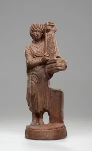 Harpist Prints: Lamp, 2nd century A.D. Creator: Unknown
