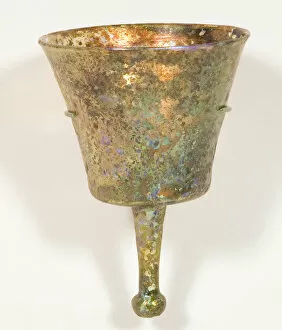 Blown Glass Gallery: Lamp, 6th century. Creator: Unknown