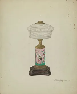 Materials Prints: Lamp Base, 1935/1942. Creator: Willoughby Ions