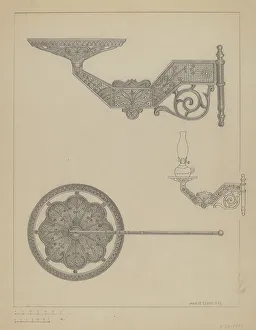 Lamp Bracket, 1937. Creator: Marie Famularo