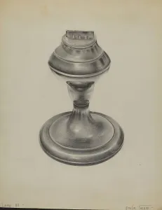 Tuccio Amelia Prints: Lamp, c. 1936. Creator: Amelia Tuccio