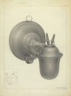 Wall Lamp Prints: Lamp, c. 1936. Creator: Arsen Maralian