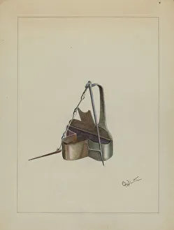 Winter Charlotte Prints: Lamp, c. 1936. Creator: Charlotte Winter