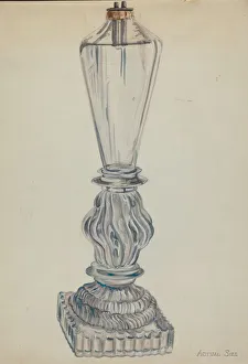 Sterling Ella Josephine Prints: Lamp, c. 1936. Creator: Ella Josephine Sterling